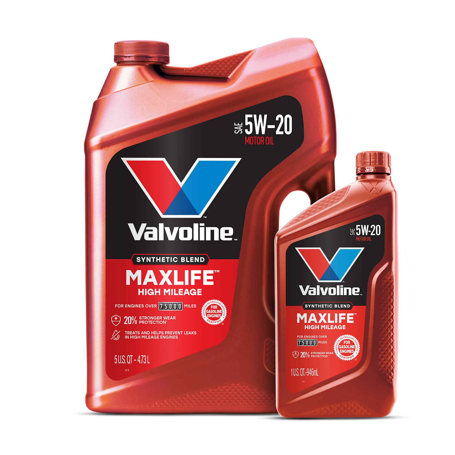 MaxLife High Mileage Synthetic Blend Motor Oil SAE 5W-20